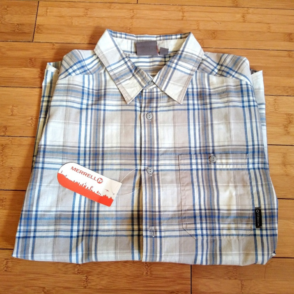 Merrell Short Sleeve Button Down Outdoor Medium